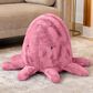 Jaxx Huggy The Octopus Sea Buddy Large Kids Stuffed Animal Bean Bag in Wild Rose, , large