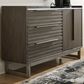 Ashley Arkenton 3-Drawer Dresser in Grayish Brown and White, , large