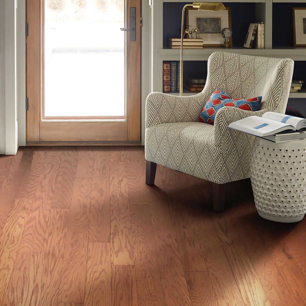Shaw Albright Gunstock Oak 5&quot; Engineered Hardwood, , large