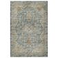 Dalyn Rug Company Tuscany 4" Round Teal Indoor/Outdoor Area Rug, , large