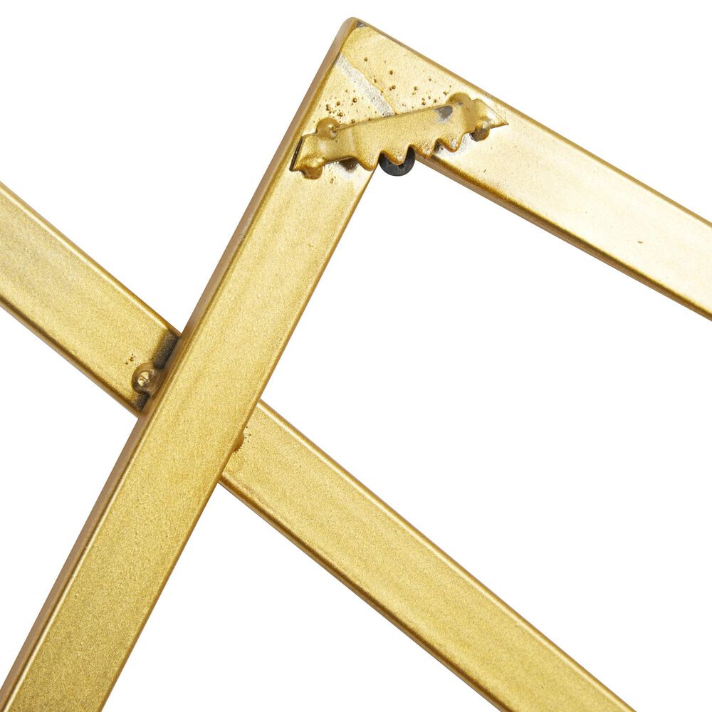 CosmoLiving by Cosmopolitan 37&quot; x 45&quot; Abstract Wall Decor in Gold, , large
