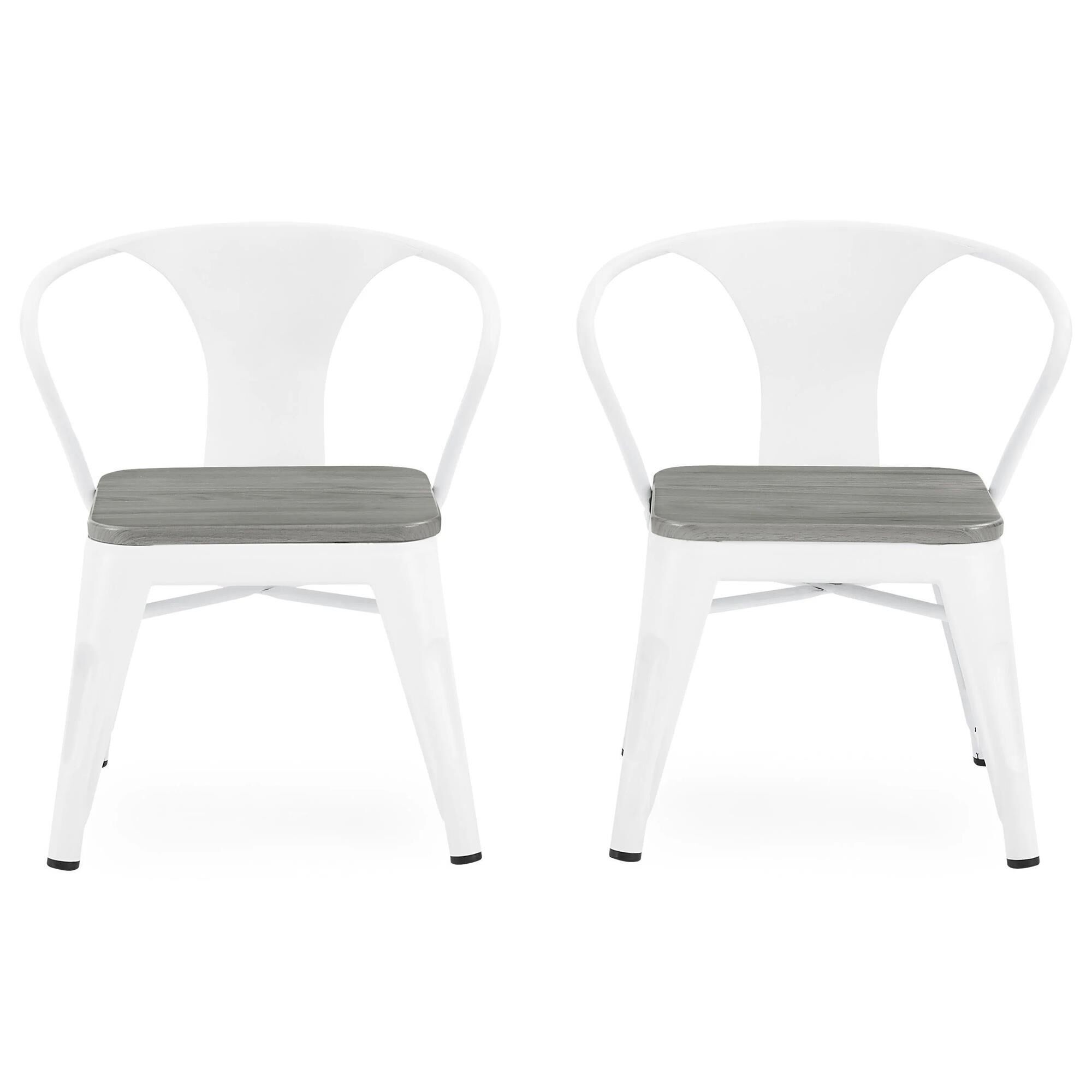 White plastic bistro chairs outlet