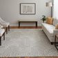 Feizy Lytton 12" x 15" Gray and Cream Area Rug, , large