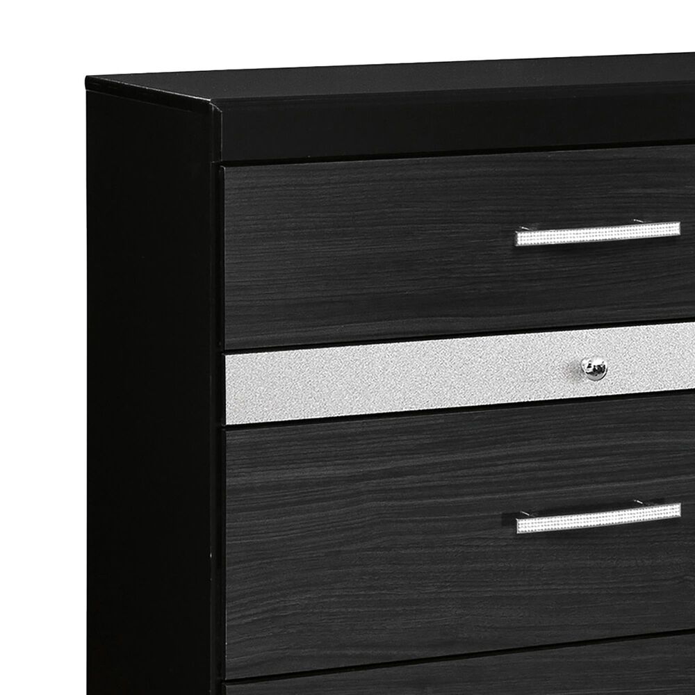 Signature Design By Ashley Starberry 4 Piece Queen Storage Bedroom Set In Black And Silvertone Nebraska Furniture Mart