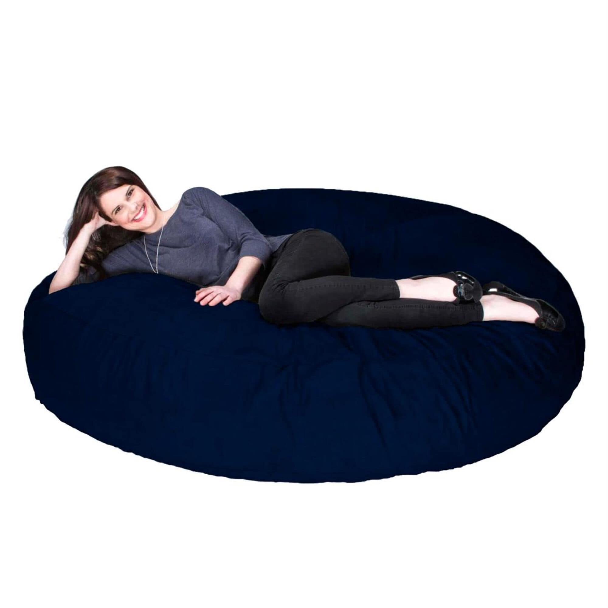 Jaxx 6 Cocoon Large Bean Bag Chair in Navy NFM