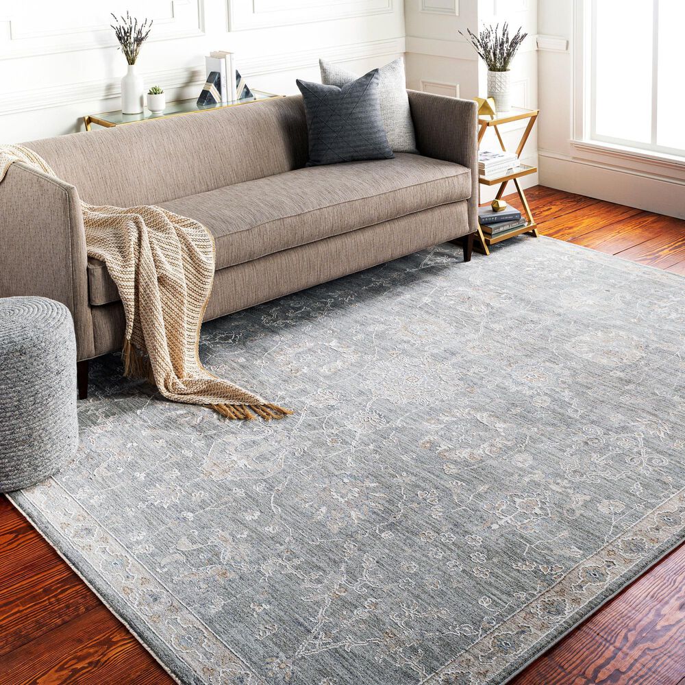 Surya Avant Garde 5&#39; x 7&#39;5&quot; Gray, Beige and Denim Area Rug, , large