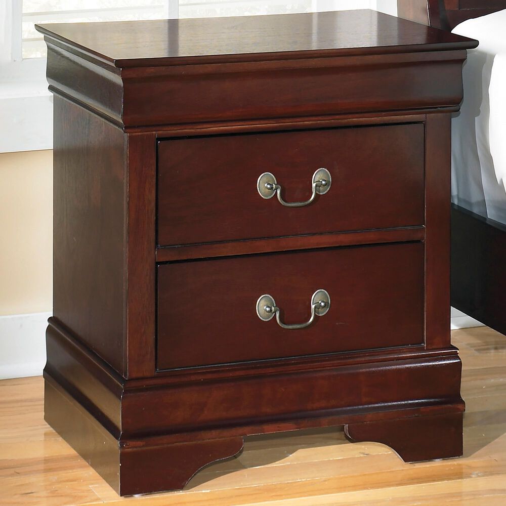 Ashley Alisdair 2-Drawer Nightstand in Reddish Brown, , large