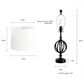 Timberlake Openwork Iron Orb Table Lamp in Matte Black (Set of 2), , large