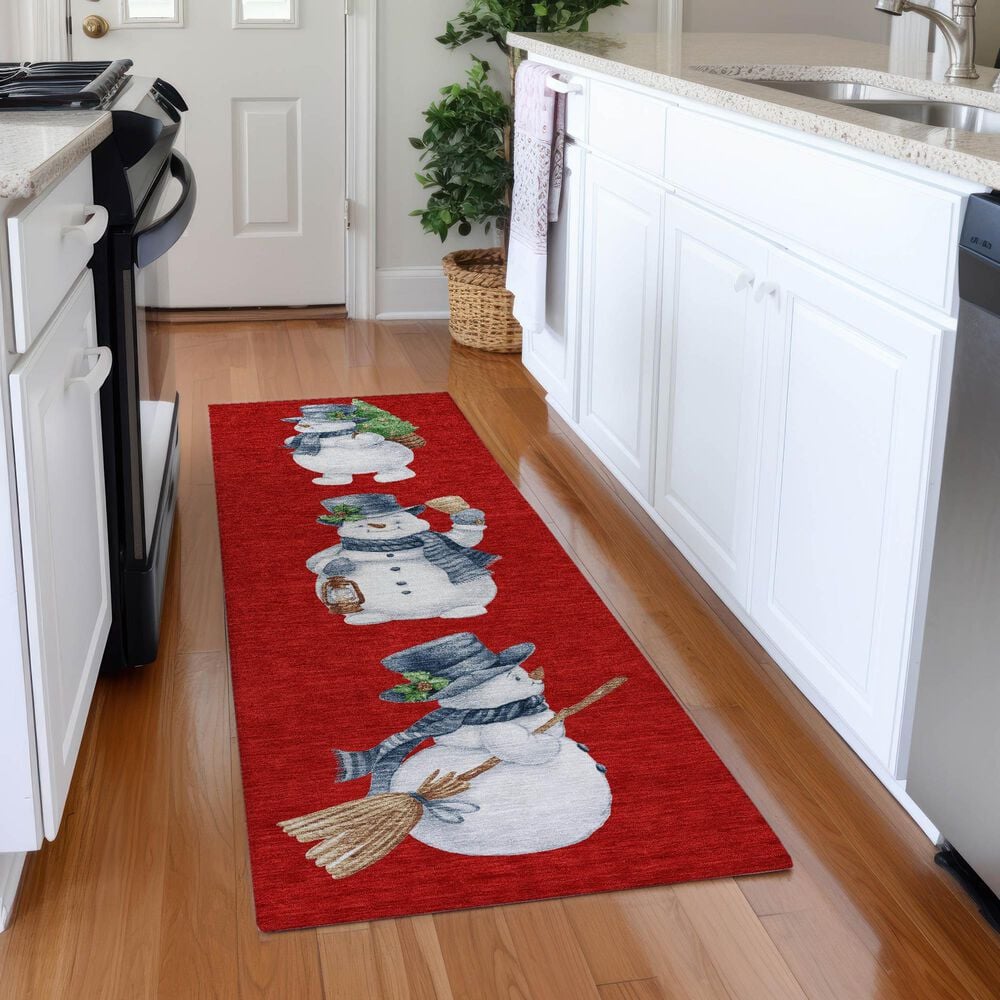 Dalyn Rug Company Wonderland WN34 Red 2&#39;3&quot; x 7&#39;6&quot; Runner, , large