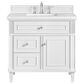 James Martin Vanities Lorelai 36" Single Vanity in Bright White with 3 cm White Zeus Quartz Top, , large