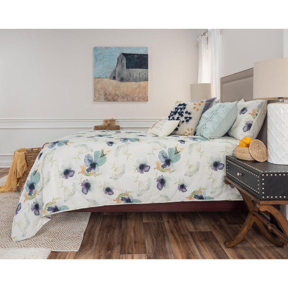 Rizzy Home Caterine 8-Piece Queen Quilt Set in White/Green, , large