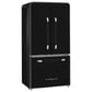 Unique Appliances Classic Retro 21.4 Cu. Ft Frost Free Counter Depth French Door Refrigerator in Midnight Black, , large