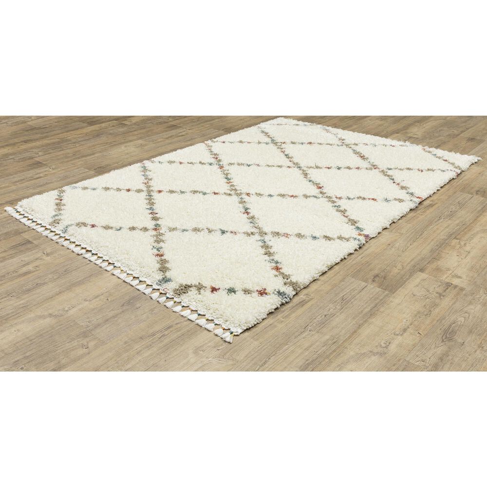 Oriental Weavers Axis AX08A 9&#39;10&quot; x 12&#39;10&quot; Ivory Area Rug, , large
