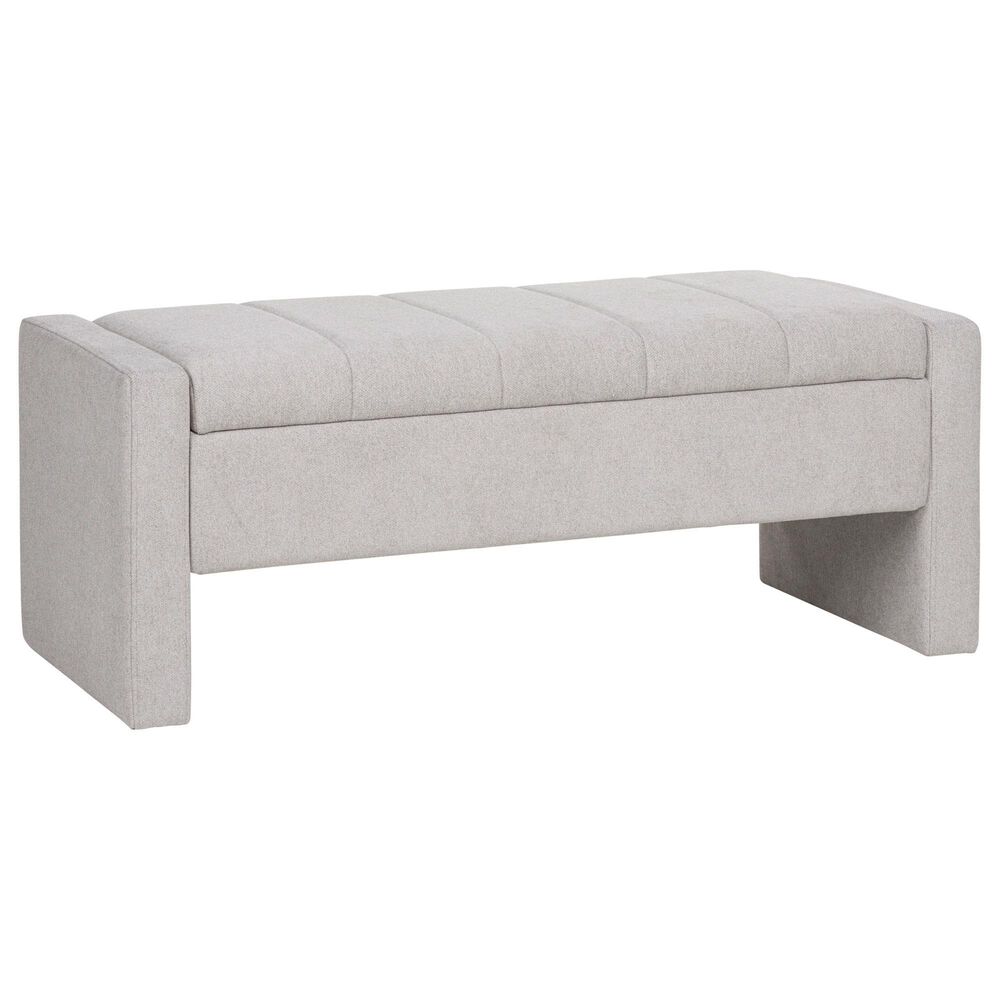 Ashley Akselman Storage Bench in Gray, , large
