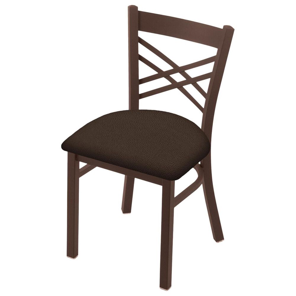 Holland Bar Stool 620 Catalina 18" Chair with Bronze and Rein Coffee Seat, , large
