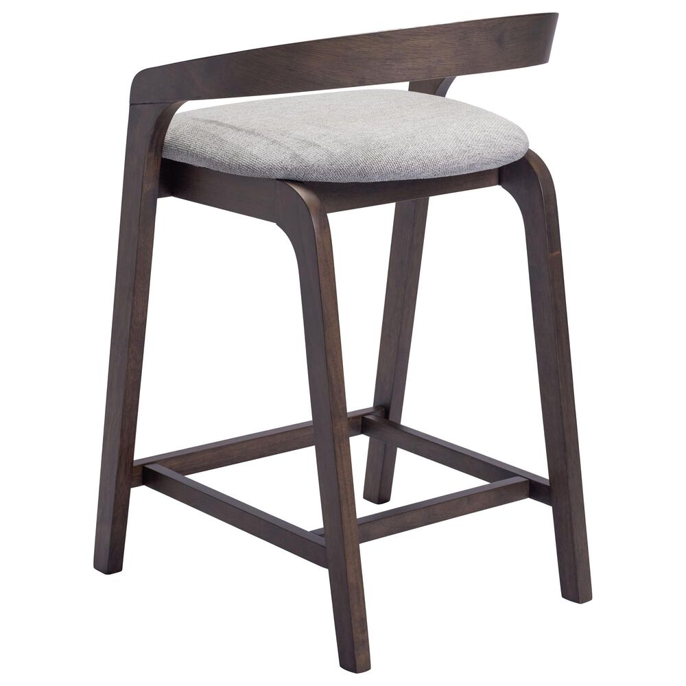 Zuo Modern Troy Counter Stool in Dove Gray &amp; Espresso, , large