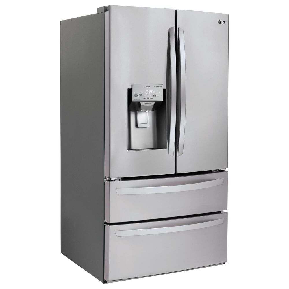 Lg 28 Cu Ft Capacity 4 Door French Door Refrigerator In Stainless Steel Nebraska Furniture Mart