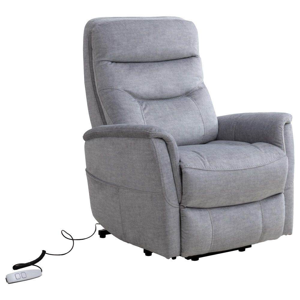 Simeon Collection Gemini Power Lift Recliner with Power Headrest in Capri Silver, , large