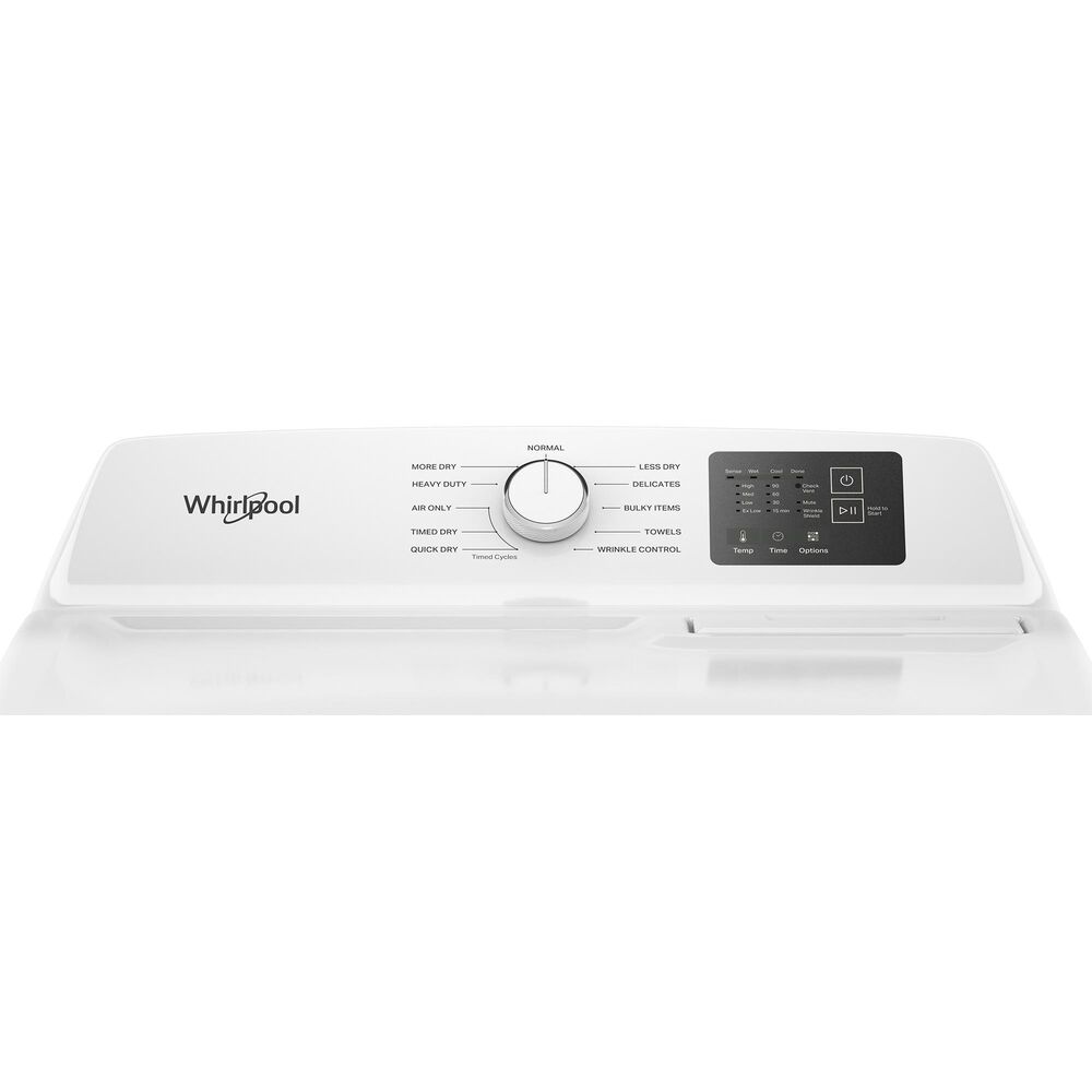 WHIRLPOOL 4.3 Cu. Ft. Top Load Impeller Washer and 7.0 Cu. Ft. Electric Front Load Dryer Laundry Pair in White, , large