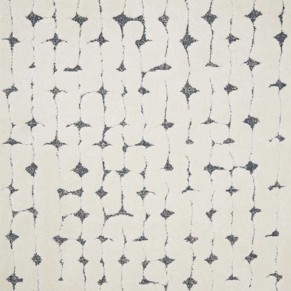 Loloi II Hagen 5&#39;3&quot; x 7&#39;8&quot; White and Navy Area Rug, , large