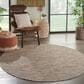 Nourison Positano 6" Round Beige Indoor/Outdoor Area Rug, , large