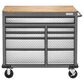 Gladiator 41" 9-Drawer Mobile Tool Workbench with Wood Top in Hammered Granite, , large