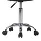Impressions Vanity Shauna Swivel Vanity Stool with Black Cushion in Silver, , large