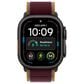 Apple Watch Ultra 4 (GPS + Cellular) 49mm Black Titanium Case with Burgundy Trail Loop - S/M, , large