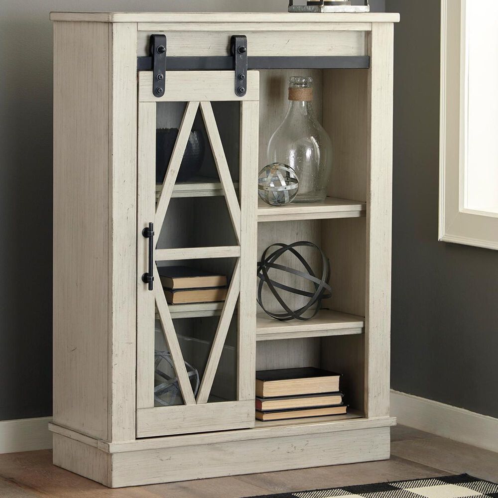 37b Bronfield Accent Cabinet In White Nebraska Furniture Mart