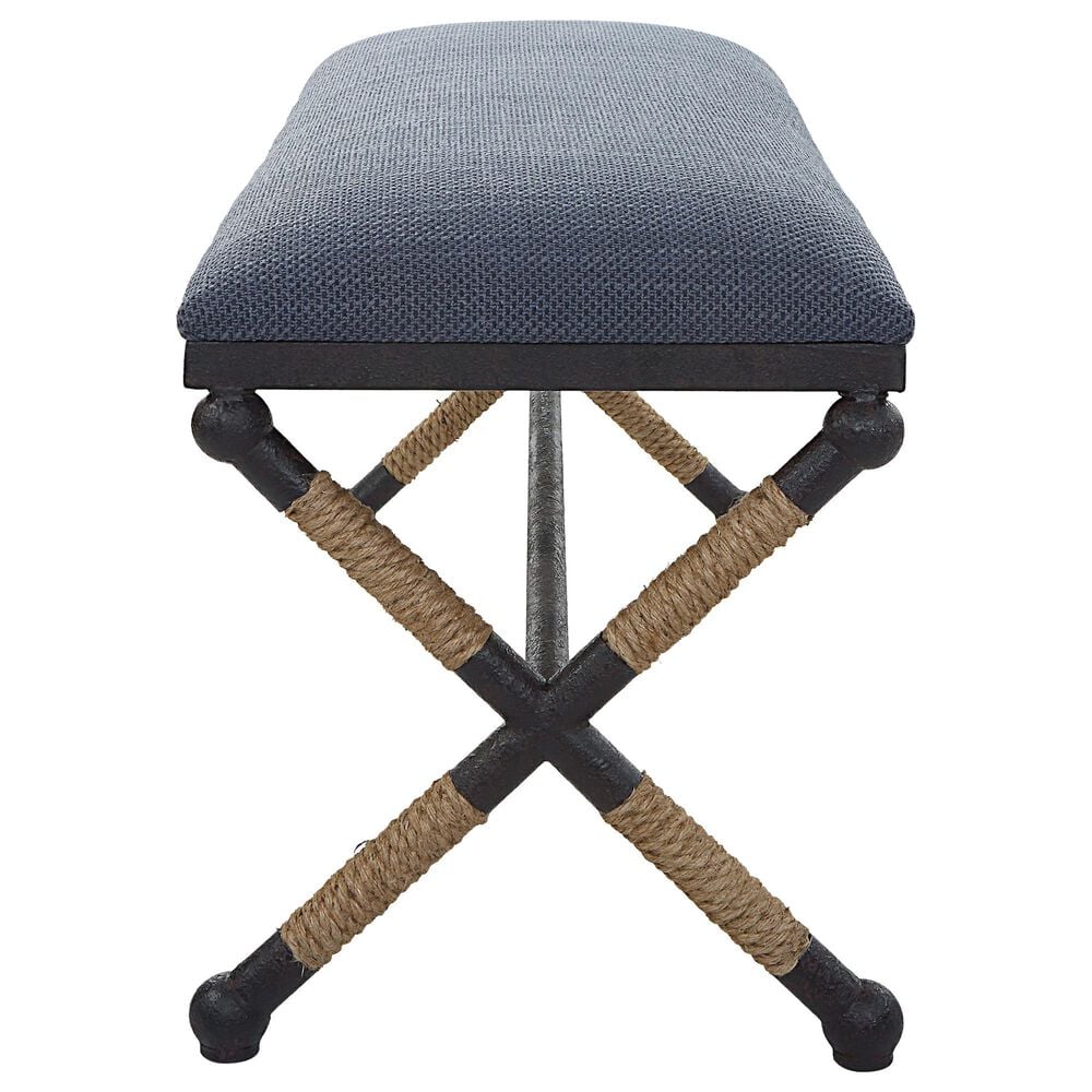 Uttermost Firth Bench in Navy Blue, , large