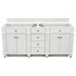 James Martin Bristol 72" Double Bathroom Vanity Cabinet in Bright White, , large