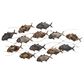 Maple and Jade 24" x 45" Fish Wall Decor in Blue, Brown and Silver, , large