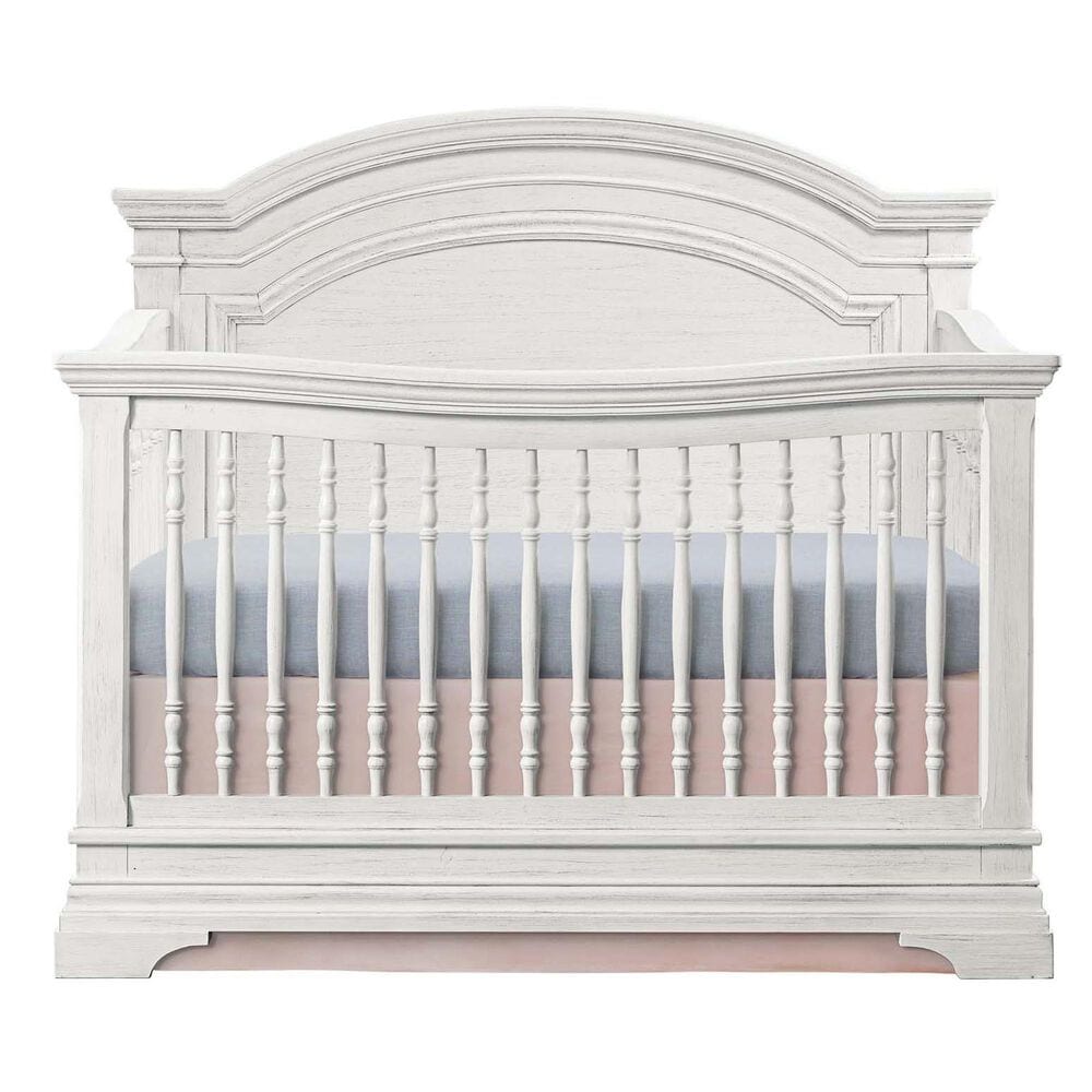 Eastern Shore Olivia Arch Top Convertible Crib in Brushed White, , large