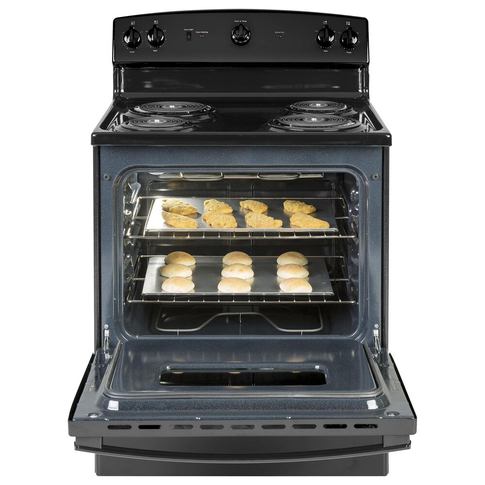 GE Appliances 30&quot; Freestanding Electric Range in Black, , large