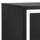 Coaster Lucia 2-Drawer Nightstand in Black and Chrome, , large