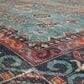 Karastan Zula Mombasa 8" x 10" Aquamarine Area Rug, , large