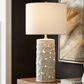 Lite Source Flora Table Lamp in White, , large