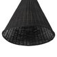 Creative Coop Rosemary 1-Light Large Pendant with Black Shade, , large