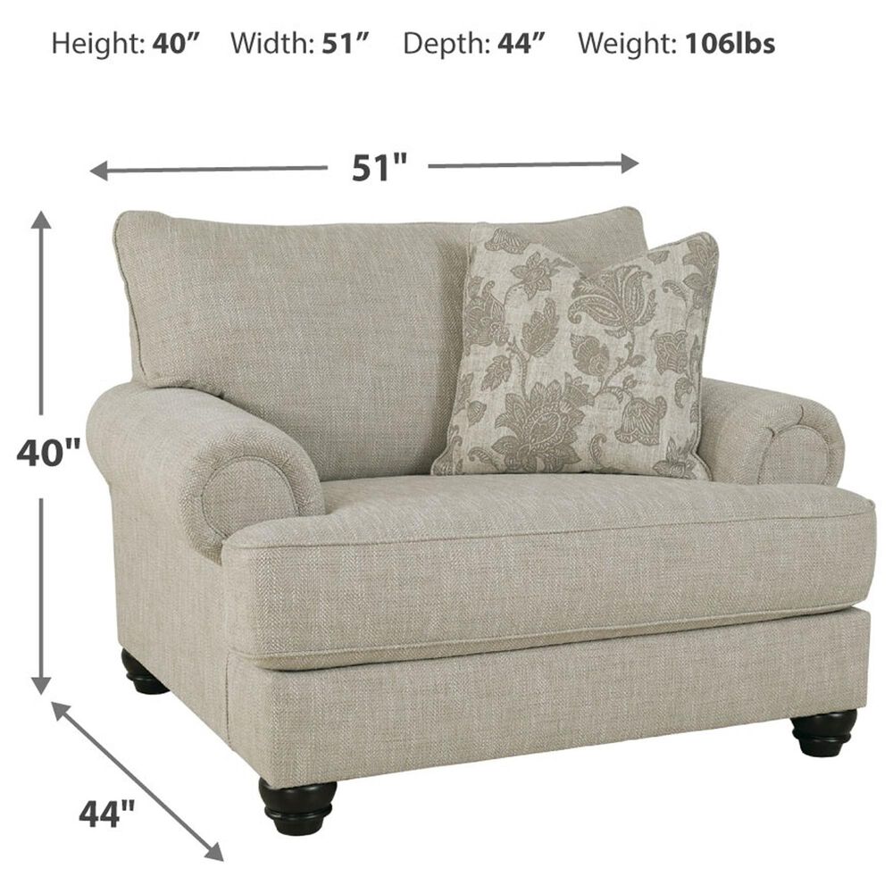 Ashley Asanti Oversized Chair and a Half in Fog, , large