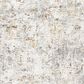 Surya Dresden White, Gray, Medium Gray, Light Slate, Mustard and Rust 7"10" Round Area Rug, , large