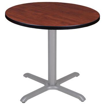 Regency Global Sourcing Cain 30" Round Dining Table in Cherry and Grey - Table Only, , large