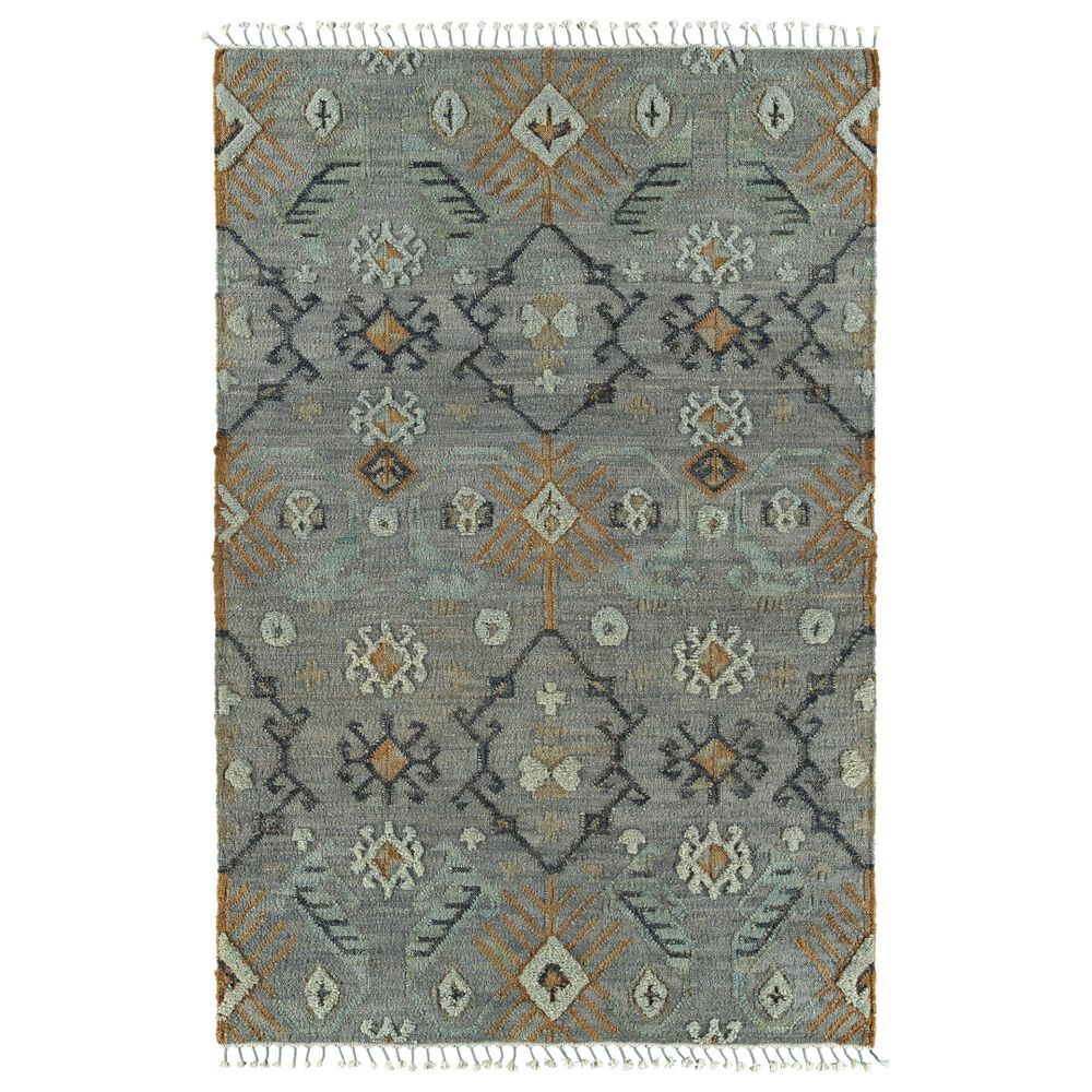 Kaleen Rugs Kaleen Rugs Alejandra 2"6" x 8" Natural, Grey, Silver, Spa, Fern and Charcoal Runner, , large
