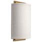 Jamie Young Direct Ship Ridgely 1-Light Linen Wall Sconce in White, , large