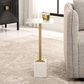 Uttermost Martini Table in White and Brass, , large