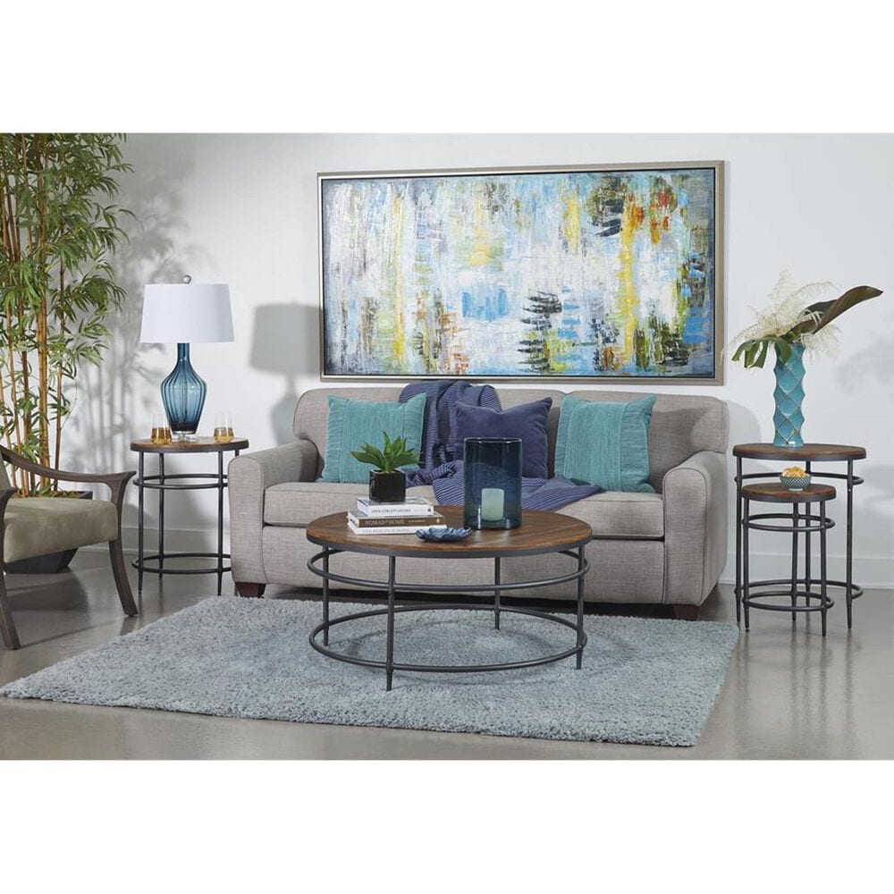 Linden Boulevard Turner End Table in Natural and Black, , large