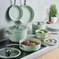 Circulon 10-Piece Ceramic Nonstick Cookware Set in Sage, , large