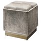 Splendor Living Norwood Hide Ottoman in Grey, , large