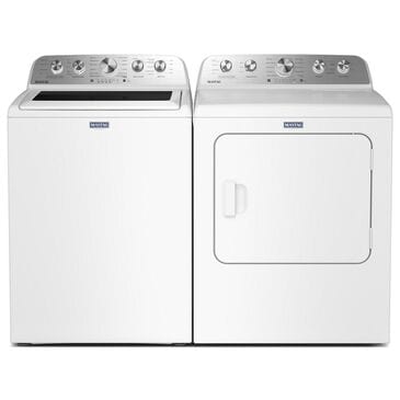 Maytag 4.7 Cu. Ft. Pet Pro Top Load Washer and 7.0 Cu. Ft. Electric Dryer Laundry Pair in White, , large
