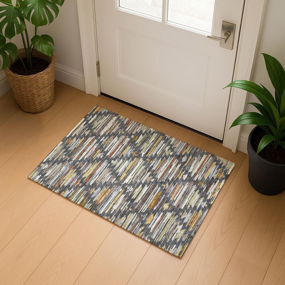 Dalyn Rug Company Kenner Charcoal 2'6" x 3'10" Area Rug, , large