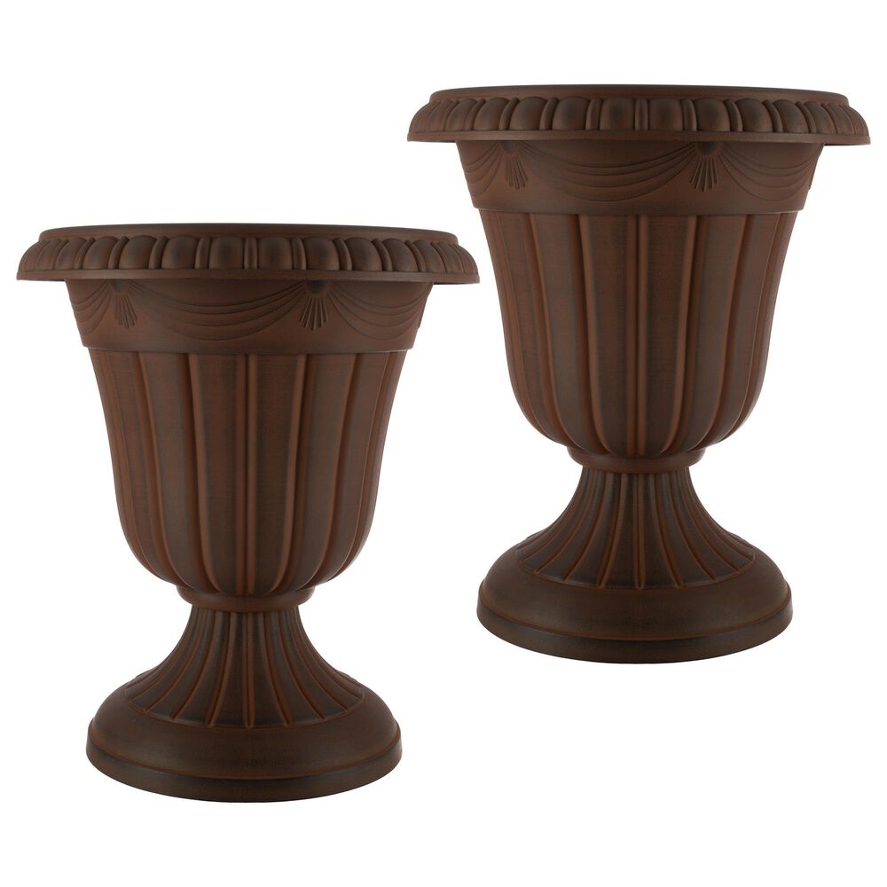 Timberlake Large Front Door Urn in Brown (Set of 2), , large